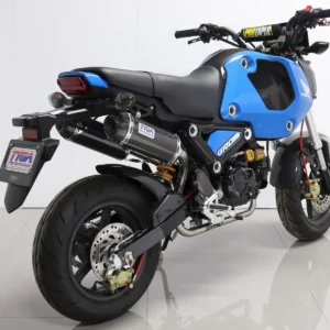 Set, Pipe, Twin Exit System, High Level, GROM 2021-, Carbon Oval/Carbon End Cap