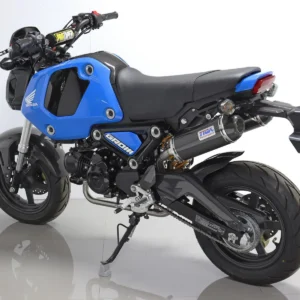Set, Pipe, Twin Exit System, High Level, GROM 2021-, Carbon Oval/Carbon End Cap