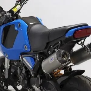 Set, Pipe, Twin Exit System, High Level, GROM 2021-, Stainless Oval/Carbon End Cap