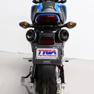 Set, Pipe, Twin Exit System, High Level, GROM 2021-, Stainless Oval/Carbon End Cap