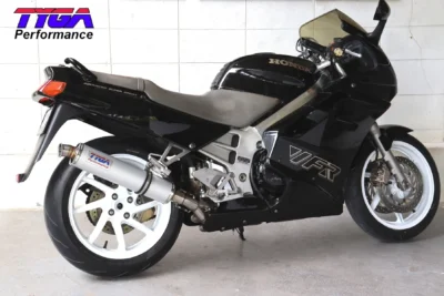 Set, Pipe, R.H Exit, Full Race System, RC36-1, Round Aluminium Silencer