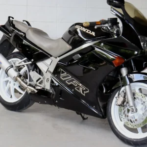 Set, Pipe, R.H Exit, Full Race System, RC36-1, Round Aluminium Silencer/Carbon End Cap
