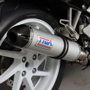 Set, Pipe, R.H Exit, Full Race System, RC36-1, Round Aluminium Silencer/Carbon End Cap