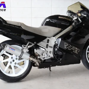 Set, Pipe, R.H Exit, Full Race System, RC36-1, Round Aluminium Silencer/Carbon End Cap