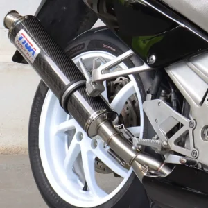 Set, Pipe, R.H Exit, Full Race System, RC36-1 Round Carbon Silencer