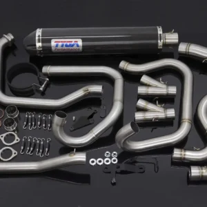 Set, Pipe, R.H Exit, Full Race System, RC36-1, Round Carbon/Carbon End Cap