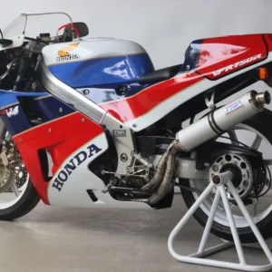 Set, Pipe, Full Race System, HRC Style, RC36-2, Round Aluminium Silencer