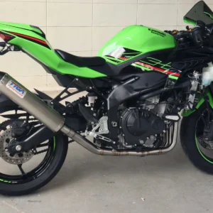 Set, Pipe, Stainless, Full Race System, Round Stainless/Carbon End Cap Silencer, Ninja ZX-4R(R)