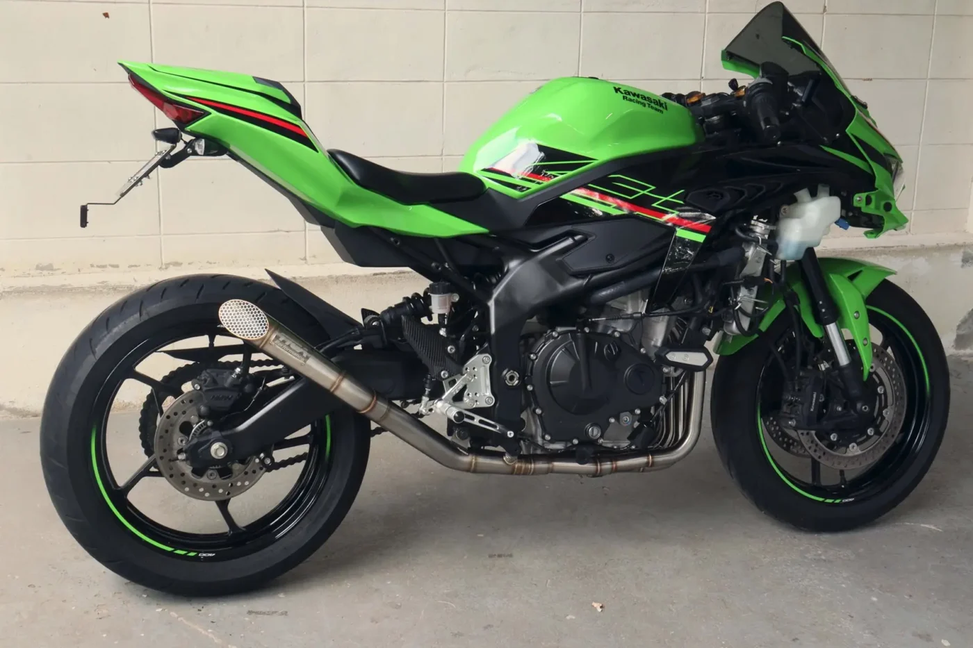 Set, Pipe, Stainless,Full Race System, Mesh Slip On, Slash Cut, Ninja ZX-4R(R)