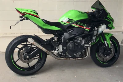 Set, Pipe, Stainless,Full Race System, Mesh Slip On, Slash Cut, Ninja ZX-4R(R)