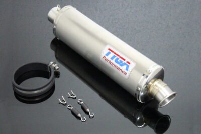 Silencer, Stainless, Oval, Four Stroke, Stainless, Assy.