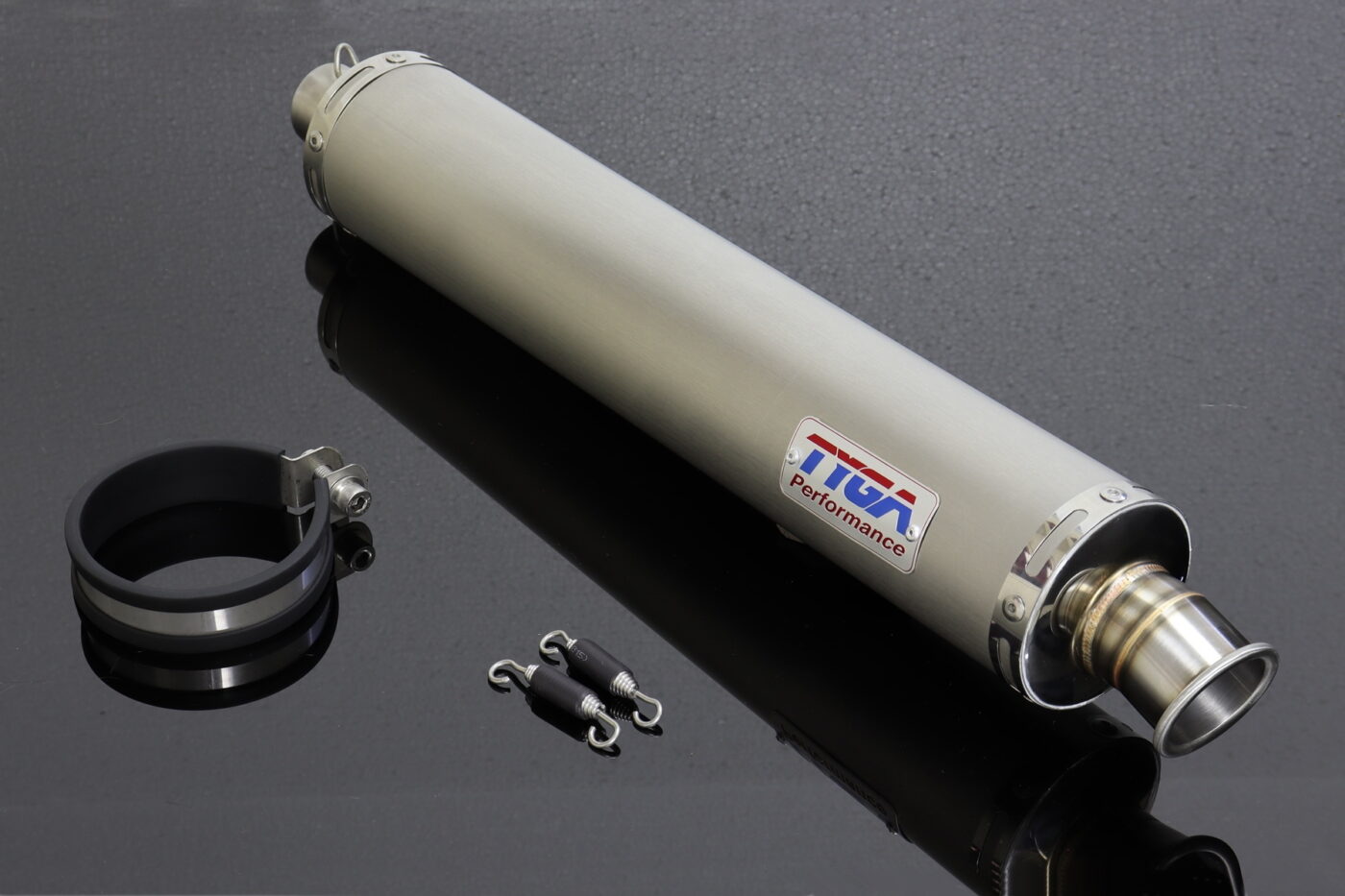 Silencer, Stainless, Round, Four Stroke, 86mm, Assy.
