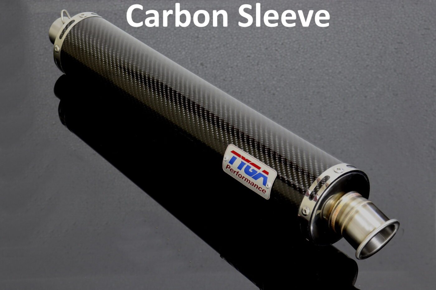 Silencer, Carbon, Round, Twin Stack, No Fittings