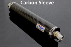 Silencer, Carbon, Round, Twin Stack, No Fittings