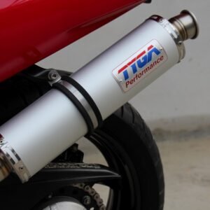 Silencer, Aluminium, Round, 2 inch x 380 mm., Assy.