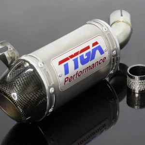 Replacement Silencer, Slip-On, Stainless, Oval/Carbon End Cap, Yamaha R25/R3 (Used)