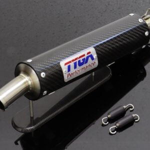 Silencer, GP-T, Carbon, Two Stroke, Spring Mounted, Assy.