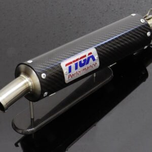 Silencer, GP-T, Carbon, Two Stroke, Spring Mounted.
