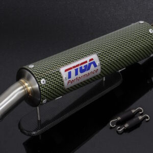 Silencer, GP-T, Carbon/Kevlar, Two Stroke, Spring Mounted, Assy.