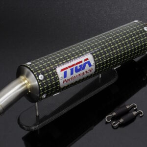 Silencer, GP-T, Carbon/Kevlar, Two Stroke, Spring Mounted, Assy.