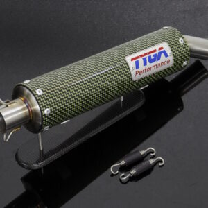 Silencer, GP-T, Carbon/Kevlar, Two Stroke, Spring Mounted, Assy.