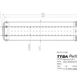 Silencer, GP-T, Carbon/Kevlar, Two Stroke, Spring Mounted, Assy.
