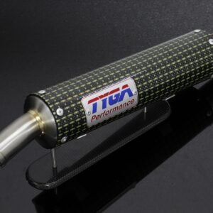 Silencer, GP-T, Carbon/Kevlar, Two Stroke, Spring Mounted.