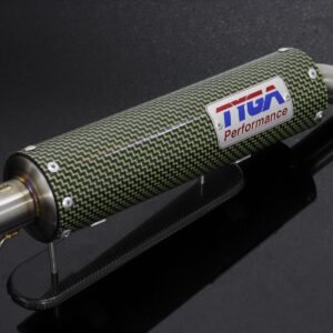 Silencer, GP-T, Carbon/Kevlar, Two Stroke, Spring Mounted.