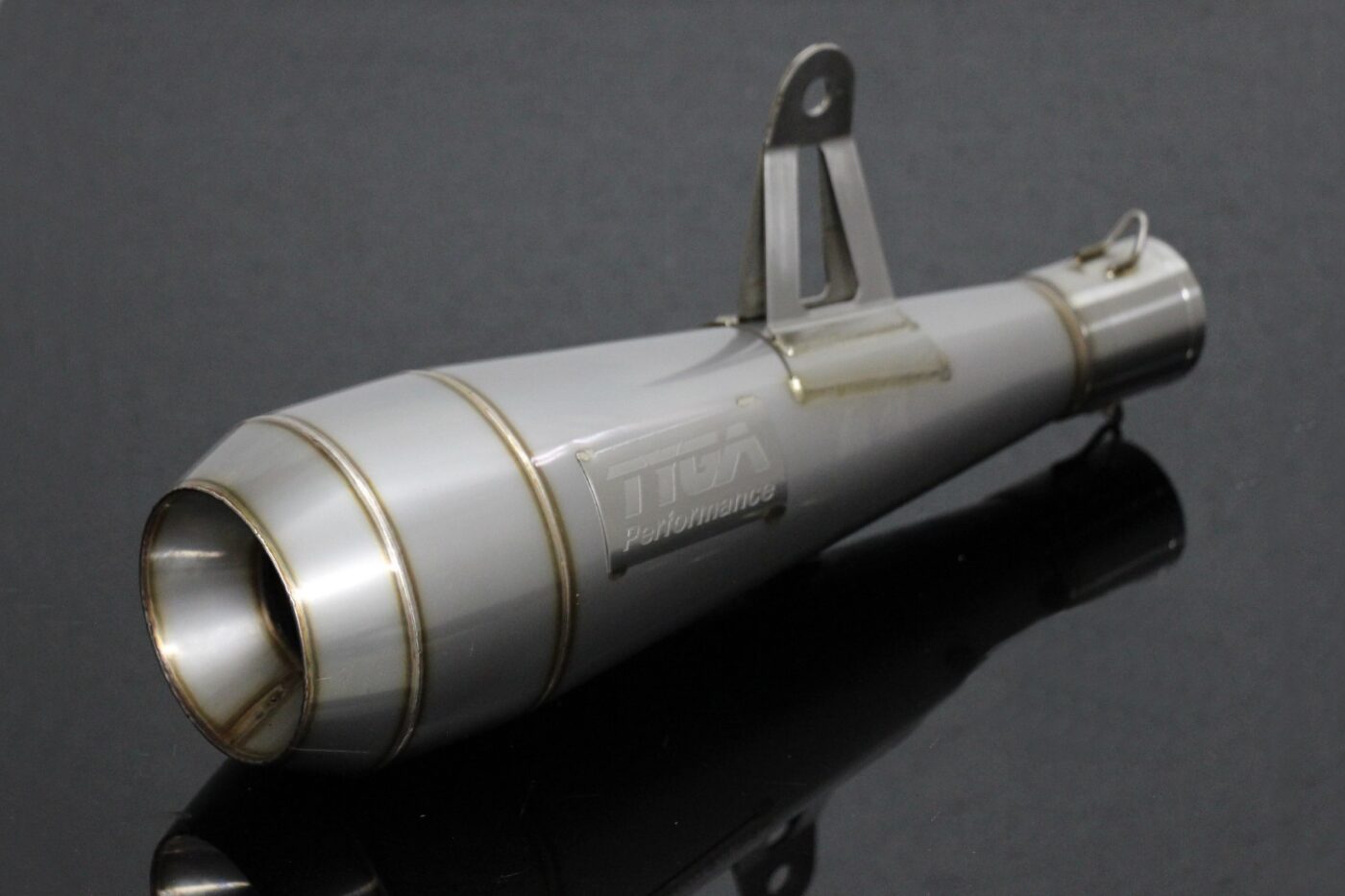 Silencer, Stainless Moto Maggot, 43 mm, Ninja 400, No Fittings