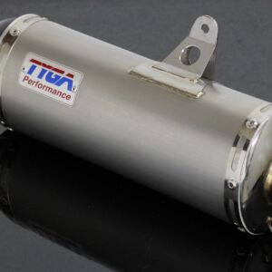 Silencer, Stainless, Oval, Carbon End Cap, Ninja 400, Assy