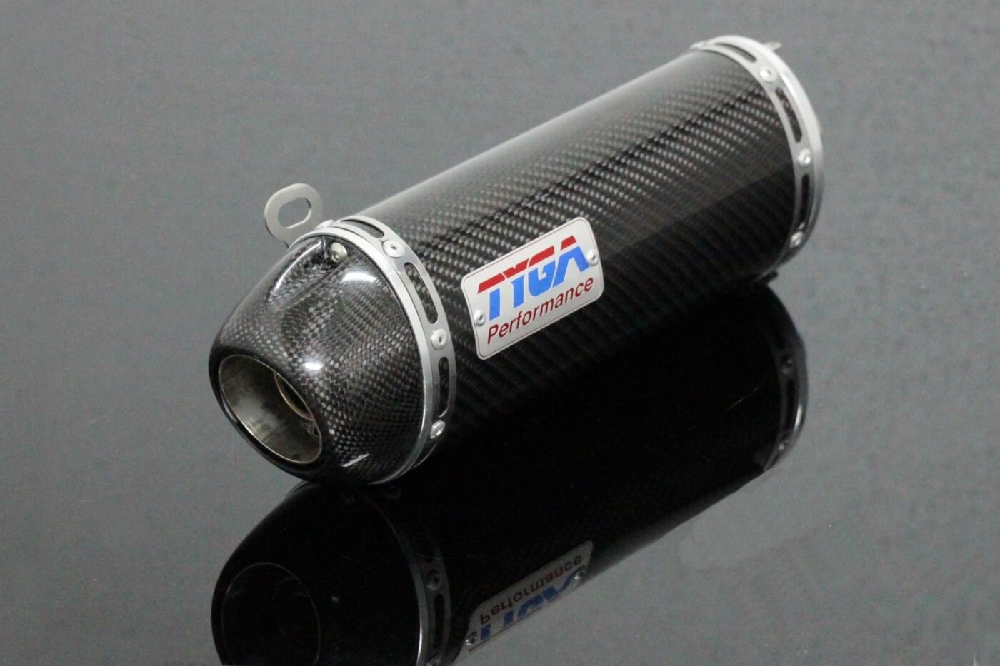 Silencer, Carbon, Oval/Carbon End Cap, Spring Mount, Monkey 125, No Fittings