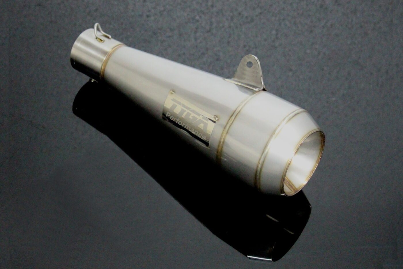 Silencer, Stainless Moto Maggot, 50.8 mm, RC36-2 (No Springs)