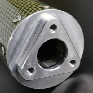 Silencer, Carbon/Kevlar, Two Stroke, 70mm, Assy (Clearout)