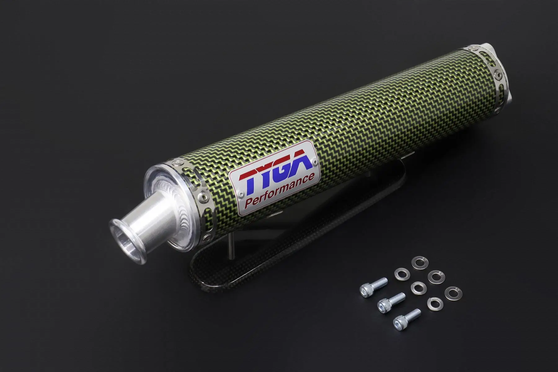 Tyga Performance Silencer, Carbon/Kevlar, Premium, Two Stroke, Assy. - TYGA Performance