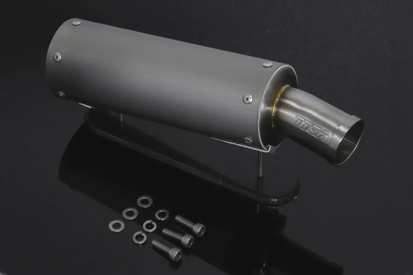 Silencer, Left, Ultra Shorty, Stainless, Two Stroke, 70mm, Assy