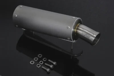Silencer, Left, Ultra Shorty, Stainless, Two Stroke, 70mm, Assy