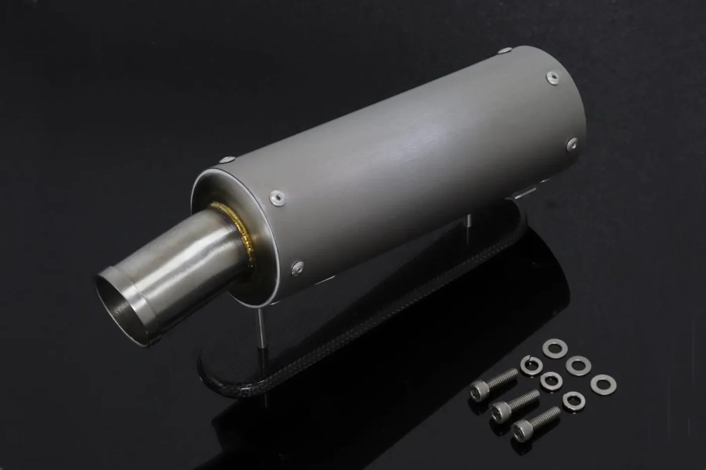 Silencer, Right, Ultra Shorty, Stainless, Two Stroke, 70mm, Assy