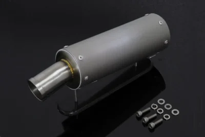 Silencer, Right, Ultra Shorty, Stainless, Two Stroke, 70mm, Assy