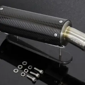 Silencer, Left, Ultra Shorty, Carbon, Two Stroke, 70mm, Assy