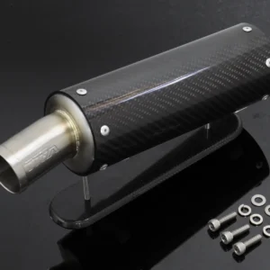 Silencer, Right, Ultra Shorty, Carbon, Two Stroke, 70mm, Assy