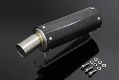 Silencer, Right, Ultra Shorty, Carbon, Two Stroke, 70mm, Assy