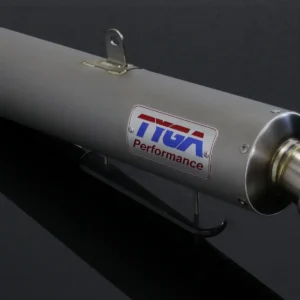 Silencer, Stainless, Round, Four Stroke, 50.8mm. bore, Sleeve 4 inch X 430mm (No fittings)