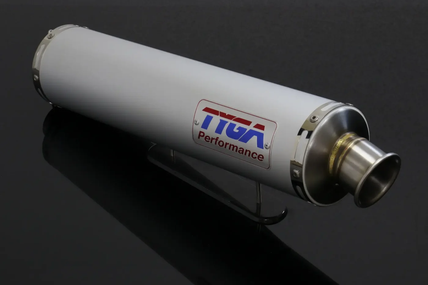 Silencer, Aluminiumt, Round, Four Stroke, 50.8mm. bore, Sleeve, 4 inch X 430mm (No fittings)