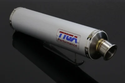 Silencer, Aluminiumt, Round, Four Stroke, 50.8mm. bore, Sleeve, 4 inch X 430mm (No fittings)