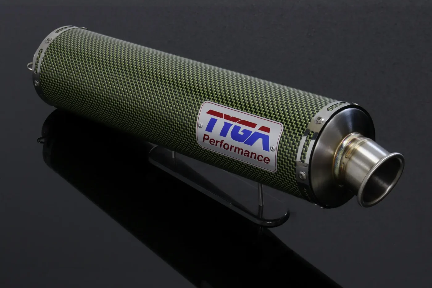 Silencer, Carbon/Kevlar, Round, Four Stroke, 50.8mm. bore, Sleeve, 4 inch X 430mm (No fittings)