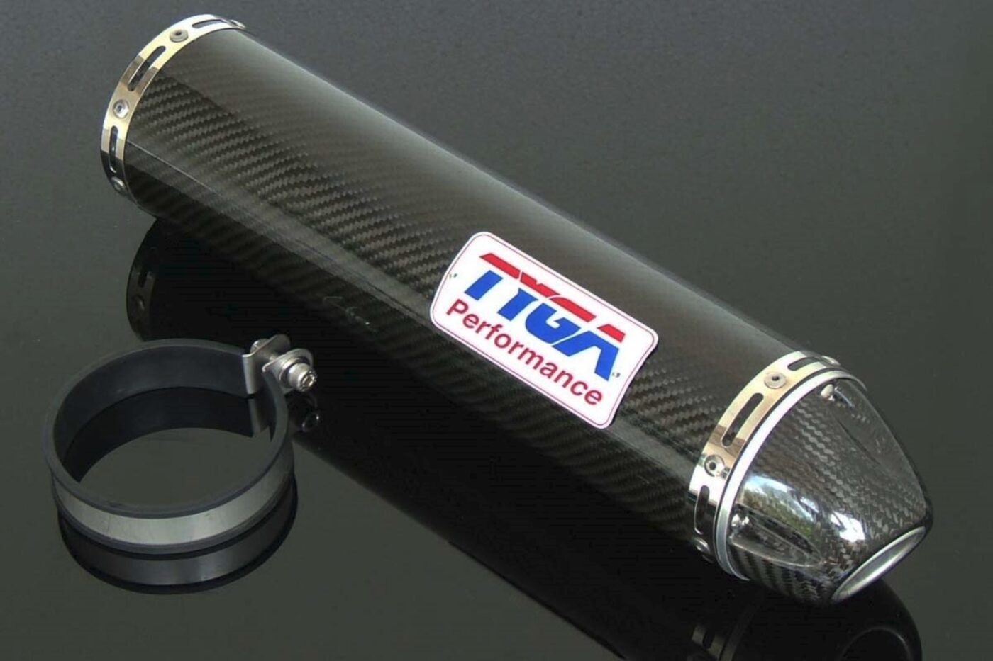 Silencer, Carbon/Carbon End Cap, Round, Slip-On, RVF400 NC35, Assy.