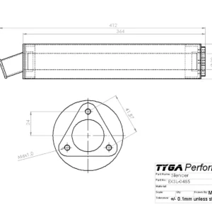 Silencer, Carbon/Kevlar, Two Stroke, 32mm ID, No Fittings