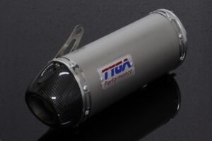 Silencer, Stainless, Oval/Carbon End Cap, Spring Mount, MSX125 Grom, No Fittings