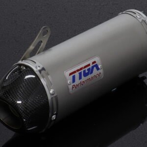 Silencer, Stainless, Oval/Carbon End Cap, Spring Mount, MSX125 Grom, No Fittings