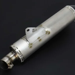 Silencer, Stainless/Carbon End Cap, Clamp On, 50.8mm. bore, Sleeve, 4 inch X 400mm., Ninja ZX-4R(R)